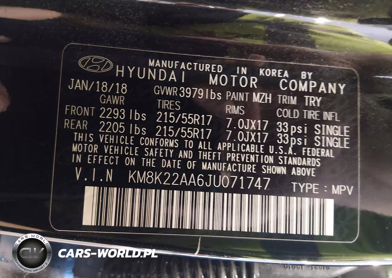 2018 Hyundai Kona Sel VIN:KM8K22AA6JU071747 - 9