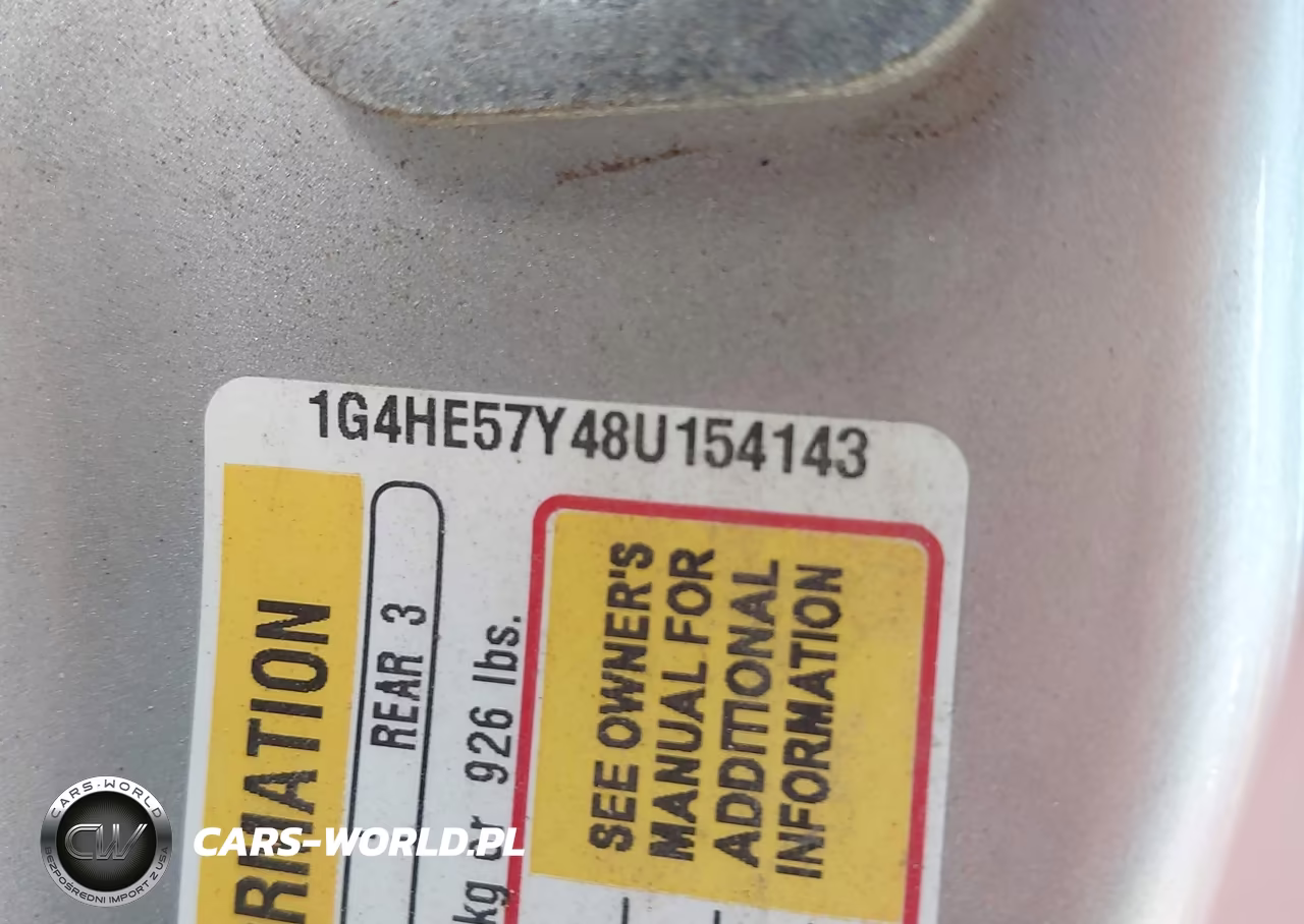 2008 Buick Lucerne Cxs VIN:1G4HE57Y48U154143 - 9