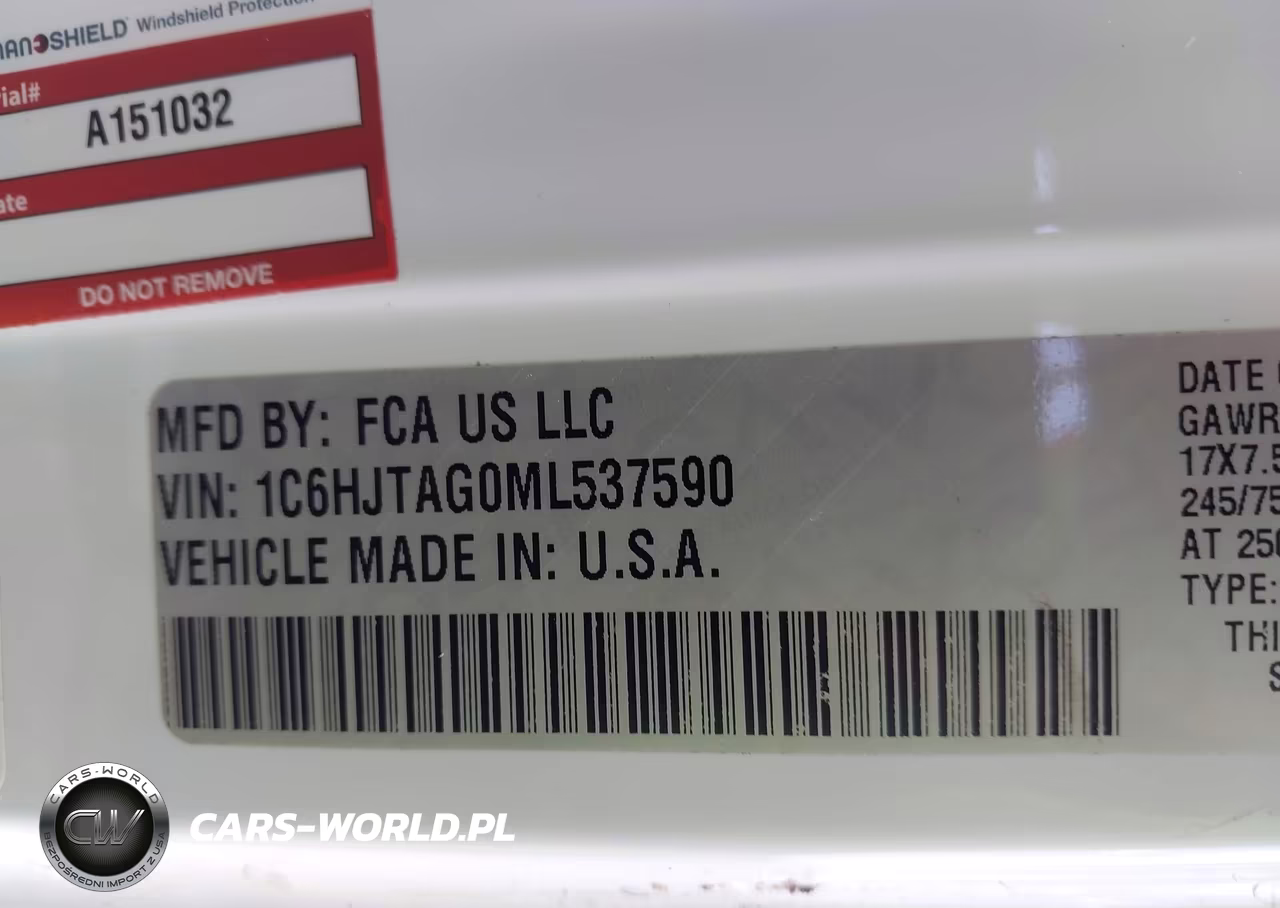 2021 Jeep Gladiator Sport 4X4 VIN:1C6HJTAG0ML537590 - 9