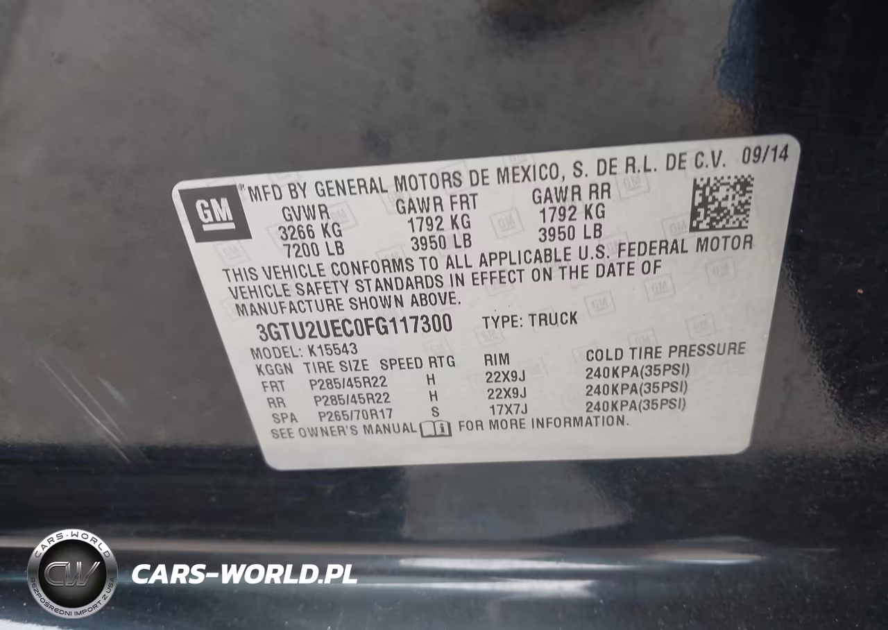 2015 GMC Sierra 1500 Sle VIN:3GTU2UEC0FG117300 - 9