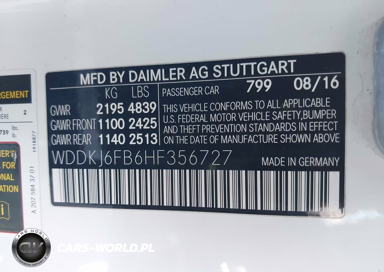 2017 Mercedes-Benz E 400 VIN:WDDKJ6FB6HF356727 - 9