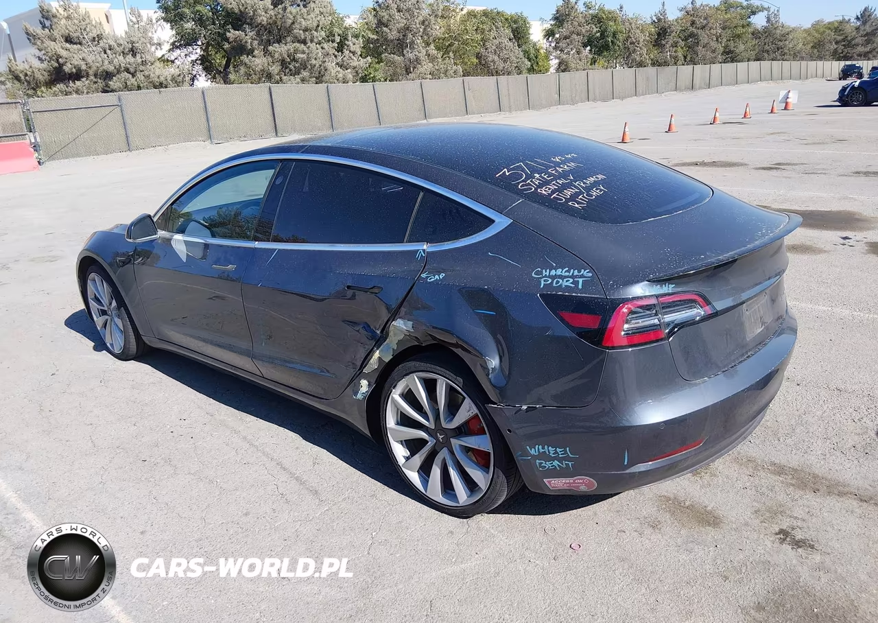 2019 Tesla Model 3 Long Range-Performance VIN:5YJ3E1EB8KF237838 - 3