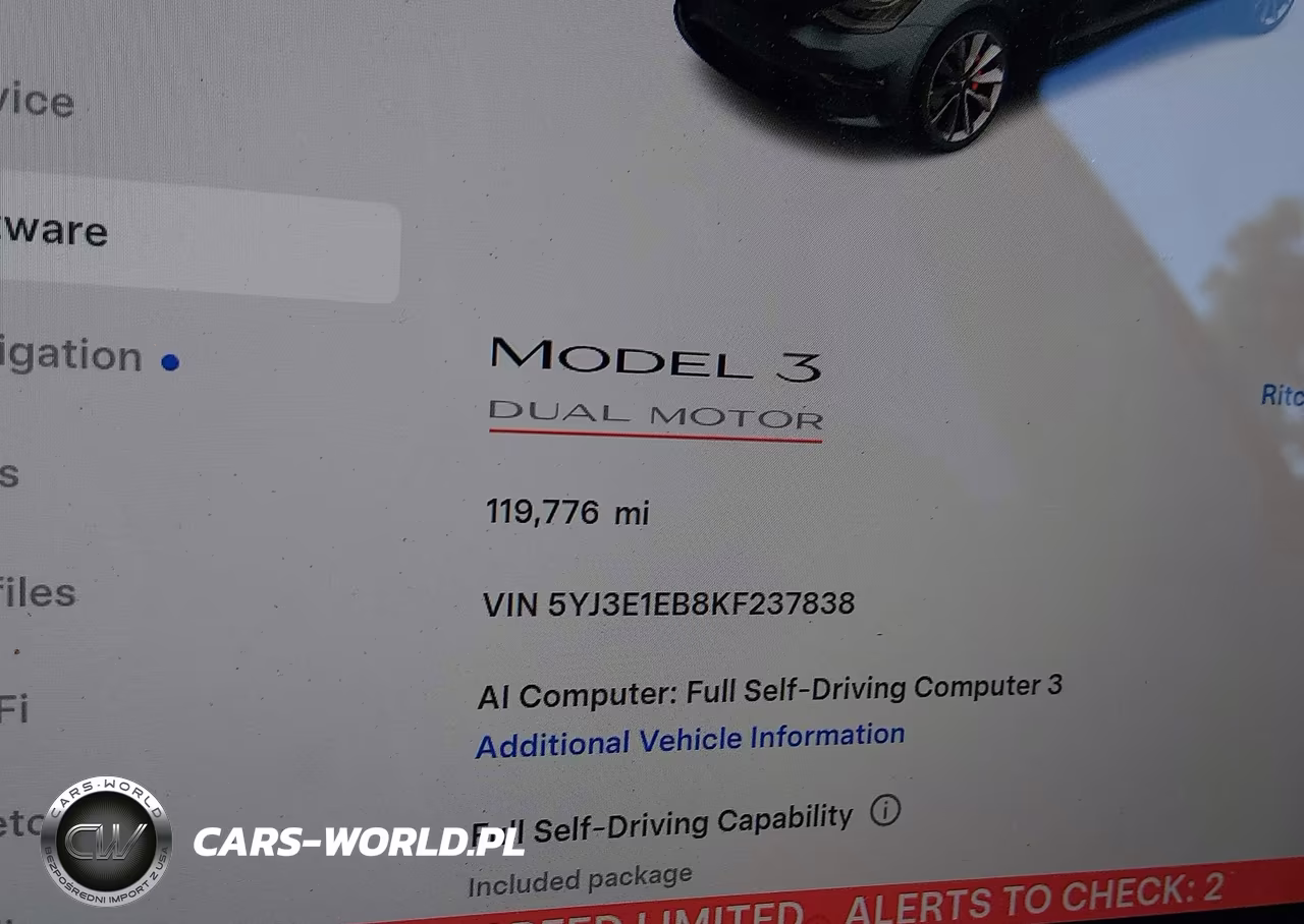 2019 Tesla Model 3 Long Range-Performance VIN:5YJ3E1EB8KF237838 - 7