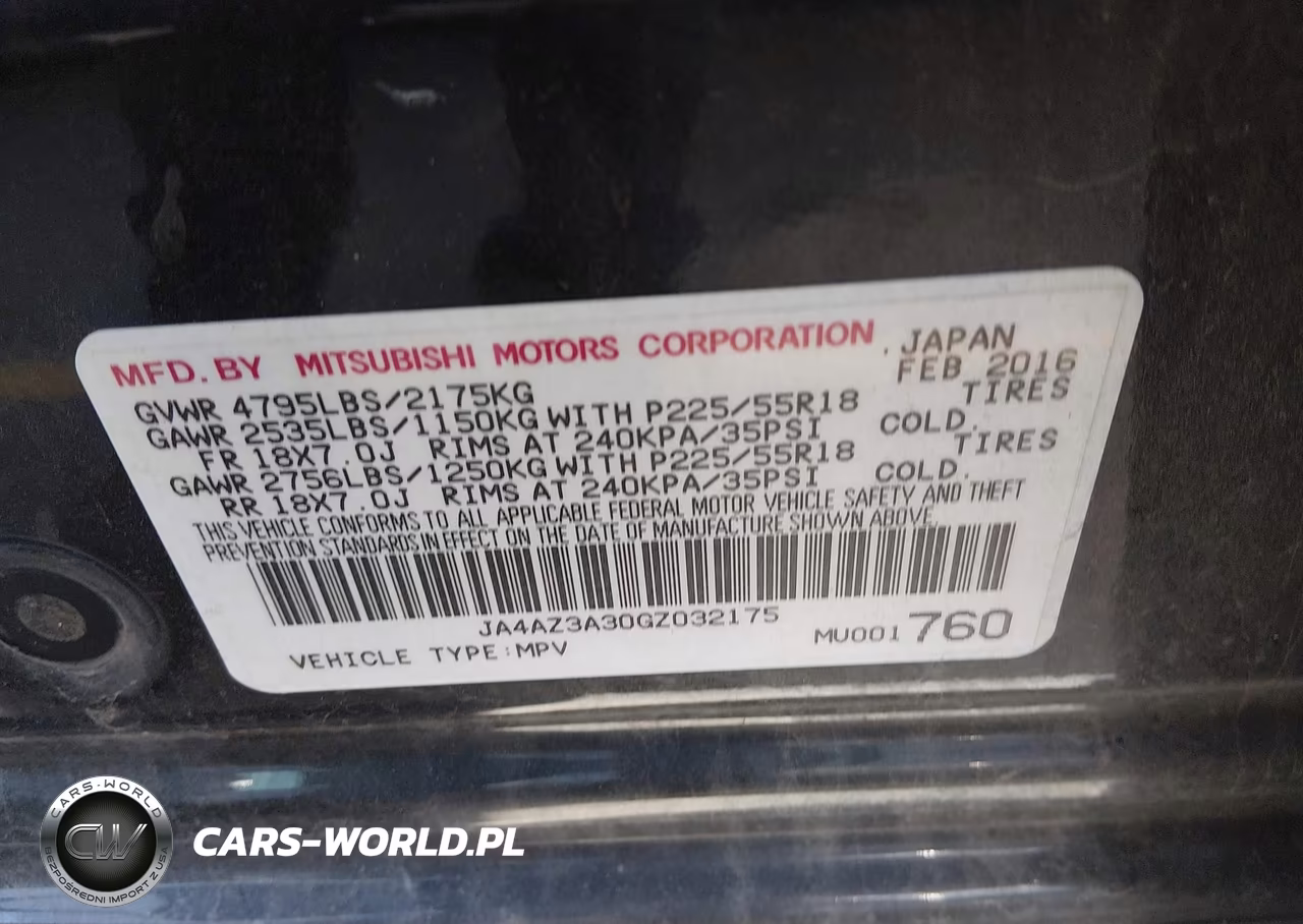 2016 Mitsubishi Outlander Es VIN:JA4AZ3A30GZ032175 - 9