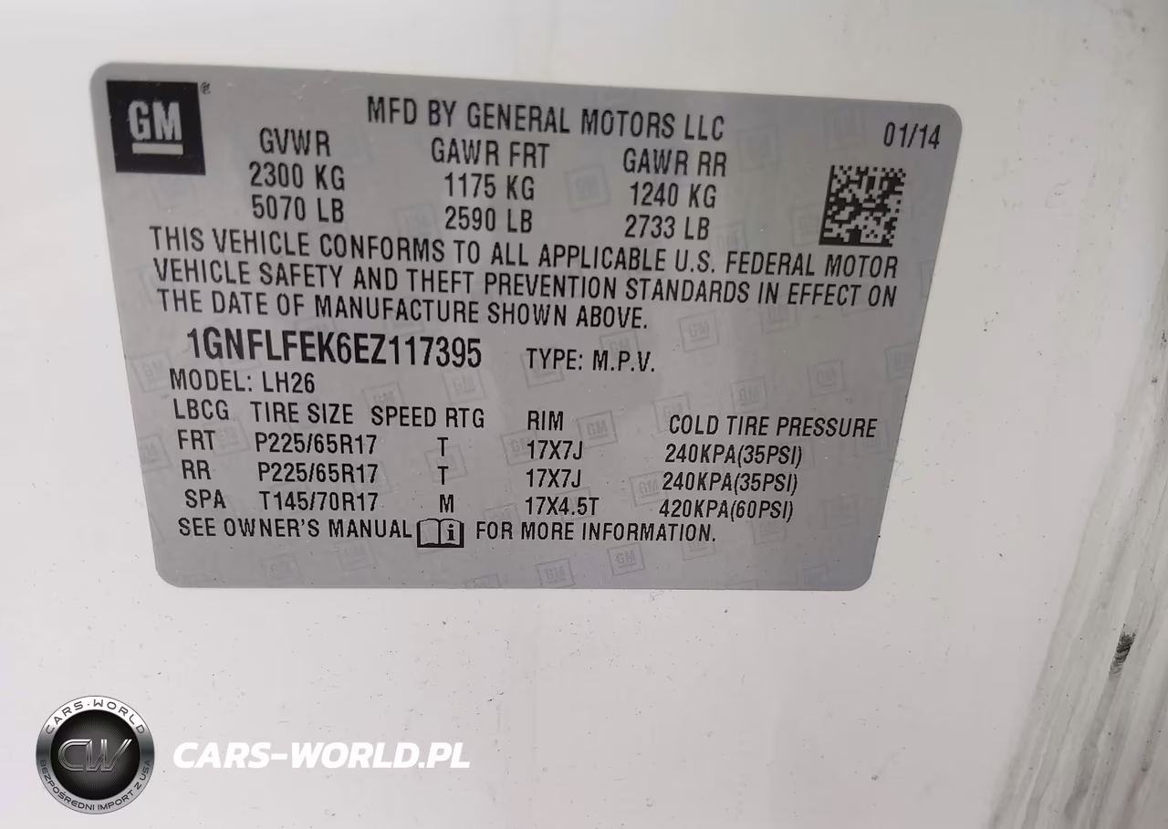 2014 Chevrolet Equinox Lt VIN:1GNFLFEK6EZ117395 - 9