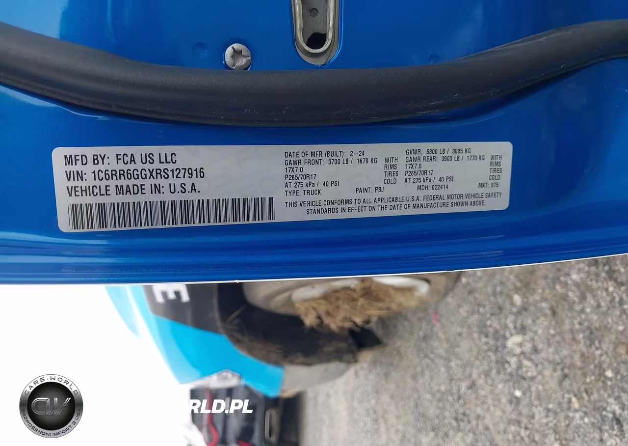 2024 Ram 1500 Classic Slt 4X2 6'4 Box VIN:1C6RR6GGXRS127916 - 9