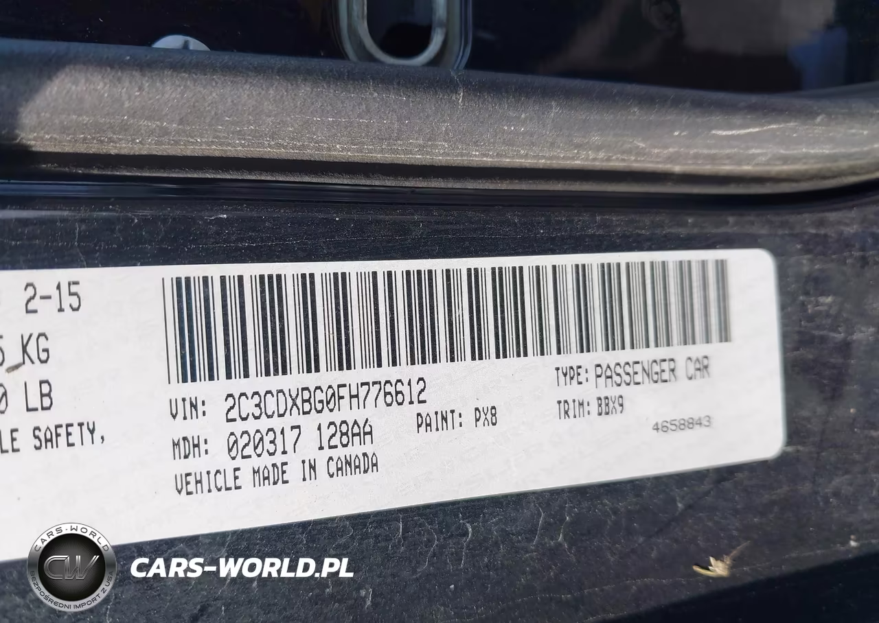 2015 Dodge Charger Se VIN:2C3CDXBG0FH776612 - 9
