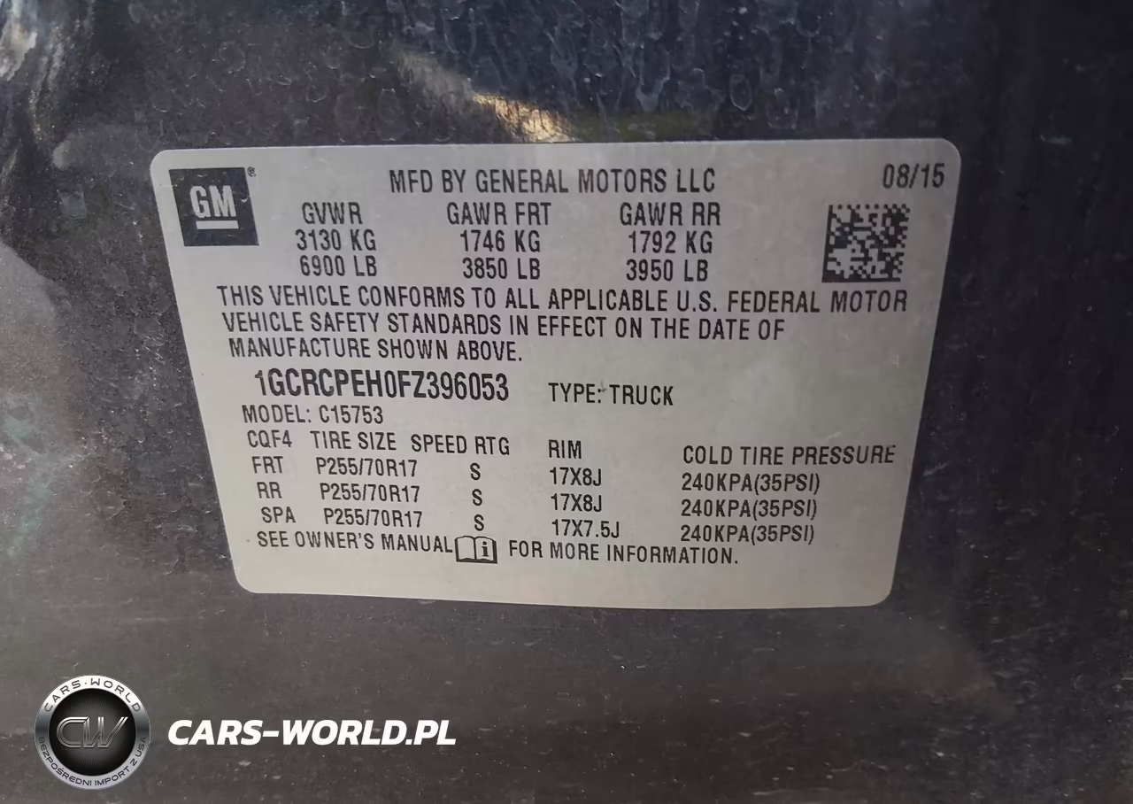 2015 Chevrolet Silverado 1500 Wt VIN:1GCRCPEH0FZ396053 - 9