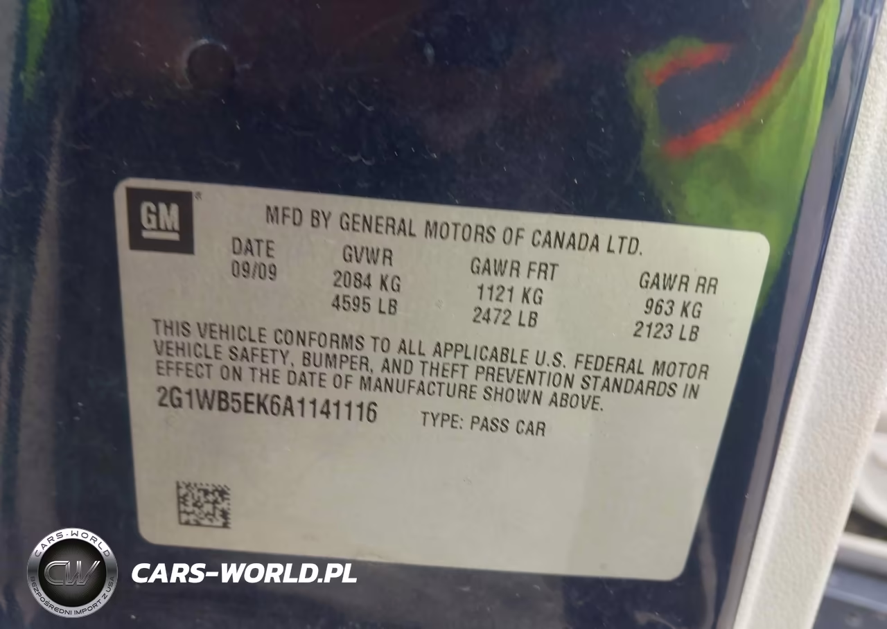 2010 Chevrolet Impala Lt VIN:2G1WB5EK6A1141116 - 9