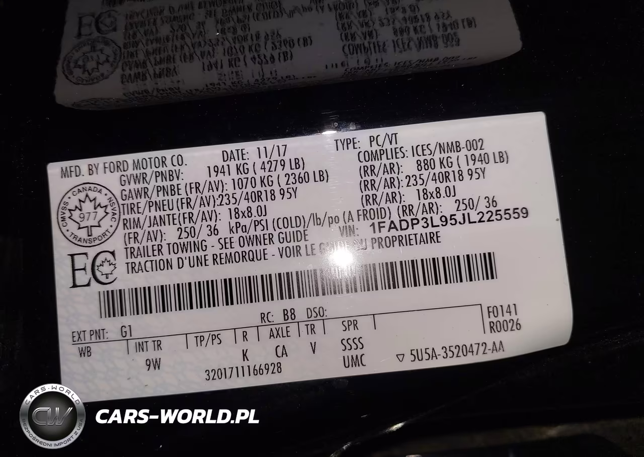 2018 Ford Focus St VIN:1FADP3L95JL225559 - 9