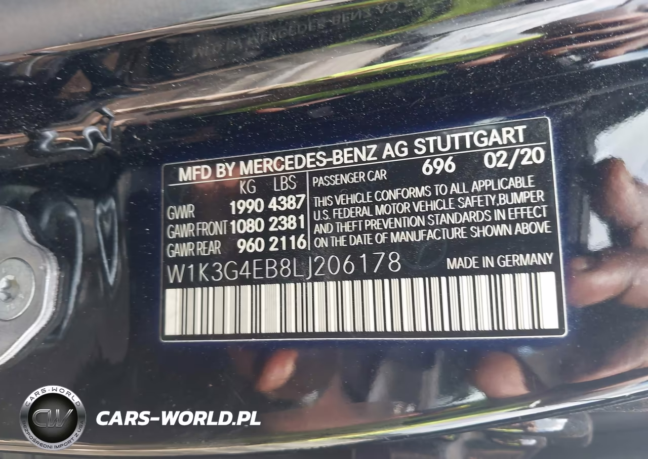 2020 Mercedes-Benz A 220 VIN:W1K3G4EB8LJ206178 - 9