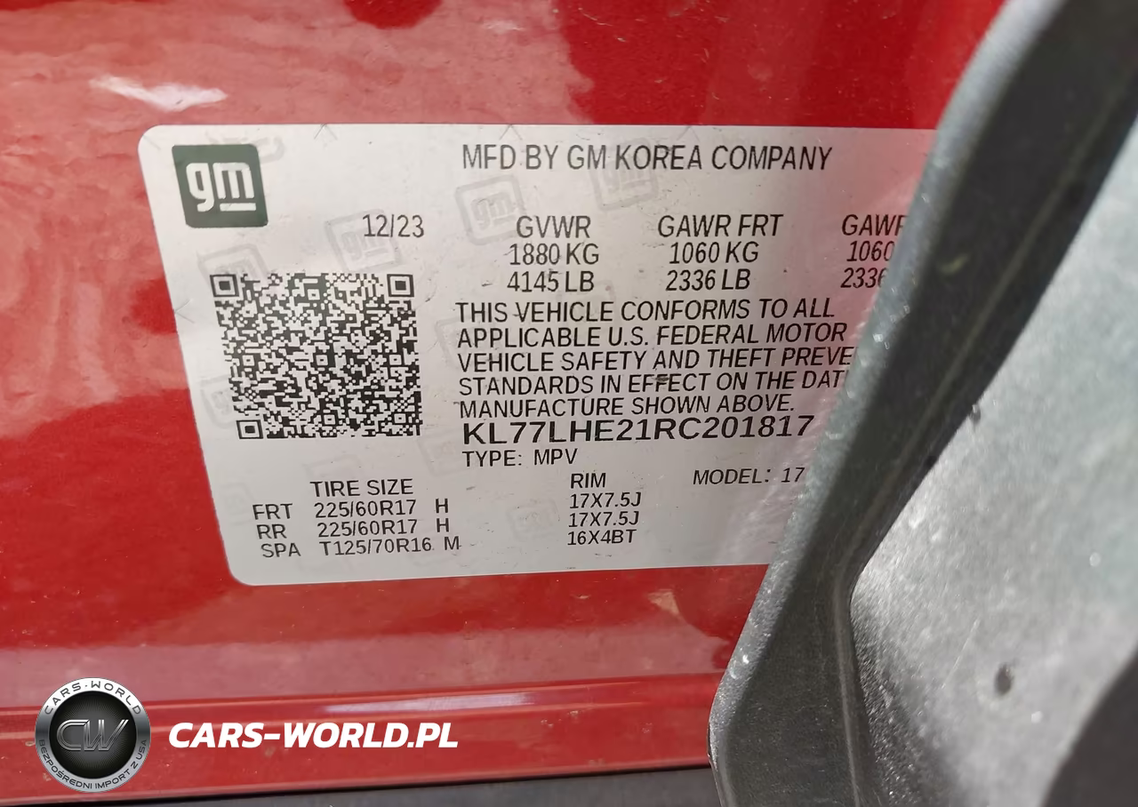 2024 Chevrolet Trax Fwd Lt VIN:KL77LHE21RC201817 - 9