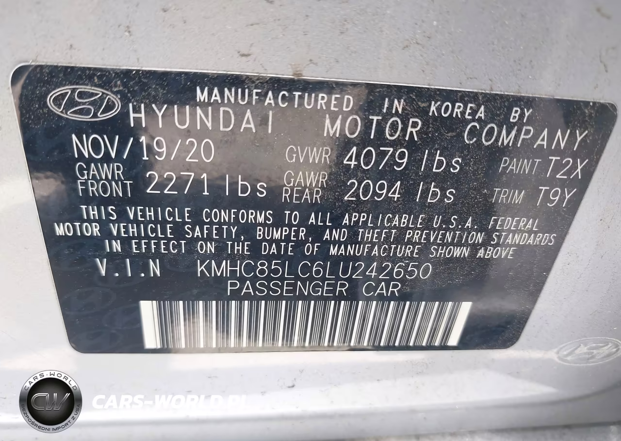 2020 Hyundai Ioniq Hybrid Sel VIN:KMHC85LC6LU242650 - 9