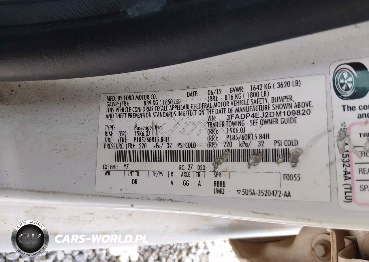 2013 Ford Fiesta Se VIN:3FADP4EJ2DM109820 - 9