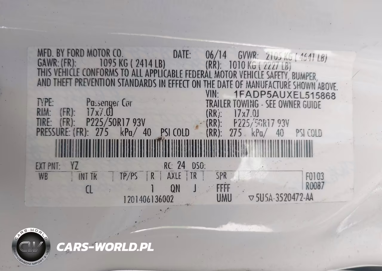 2014 Ford C-Max Hybrid Se VIN:1FADP5AUXEL515868 - 9