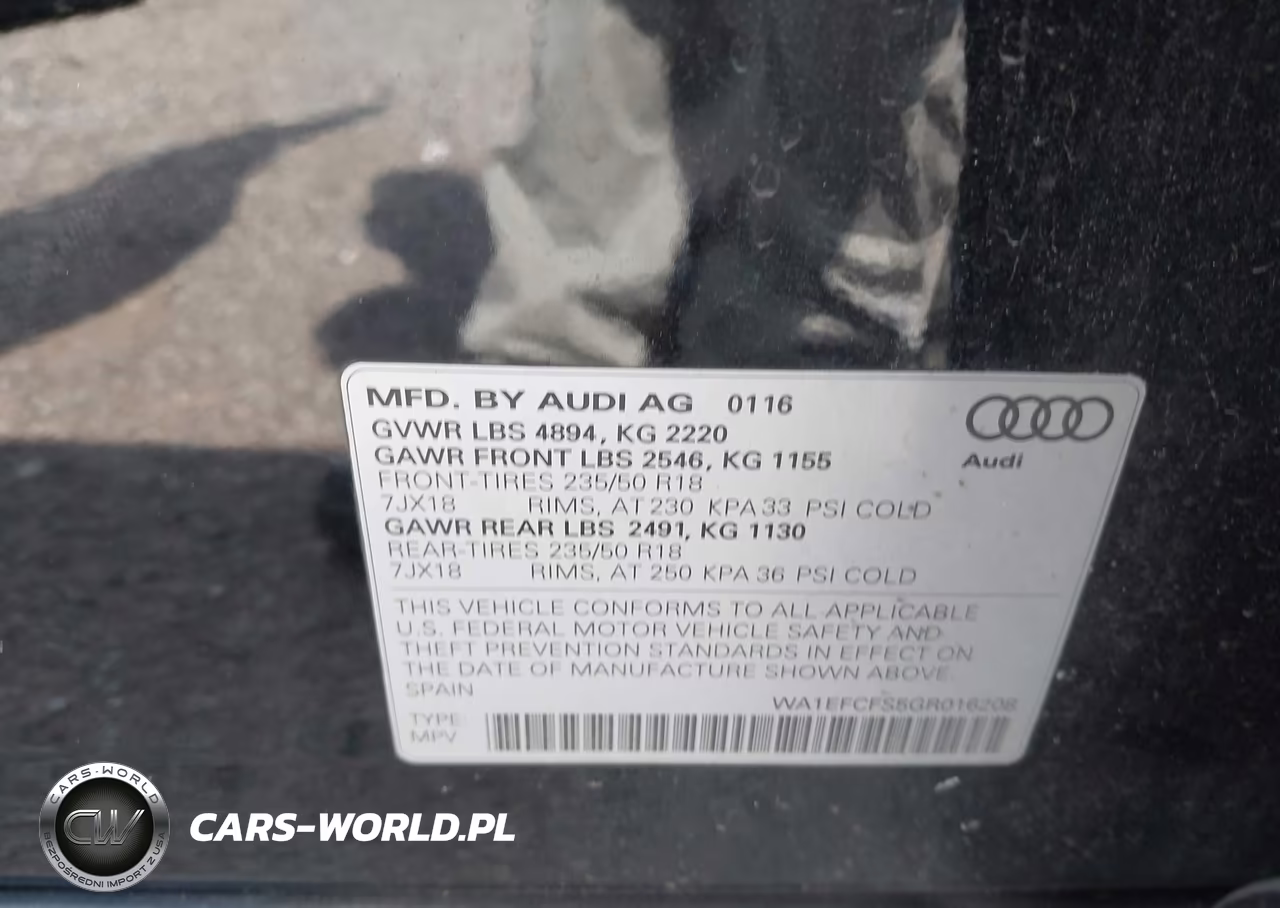 2016 Audi Q3 2.0T Premium Plus VIN:WA1EFCFS5GR016208 - 9