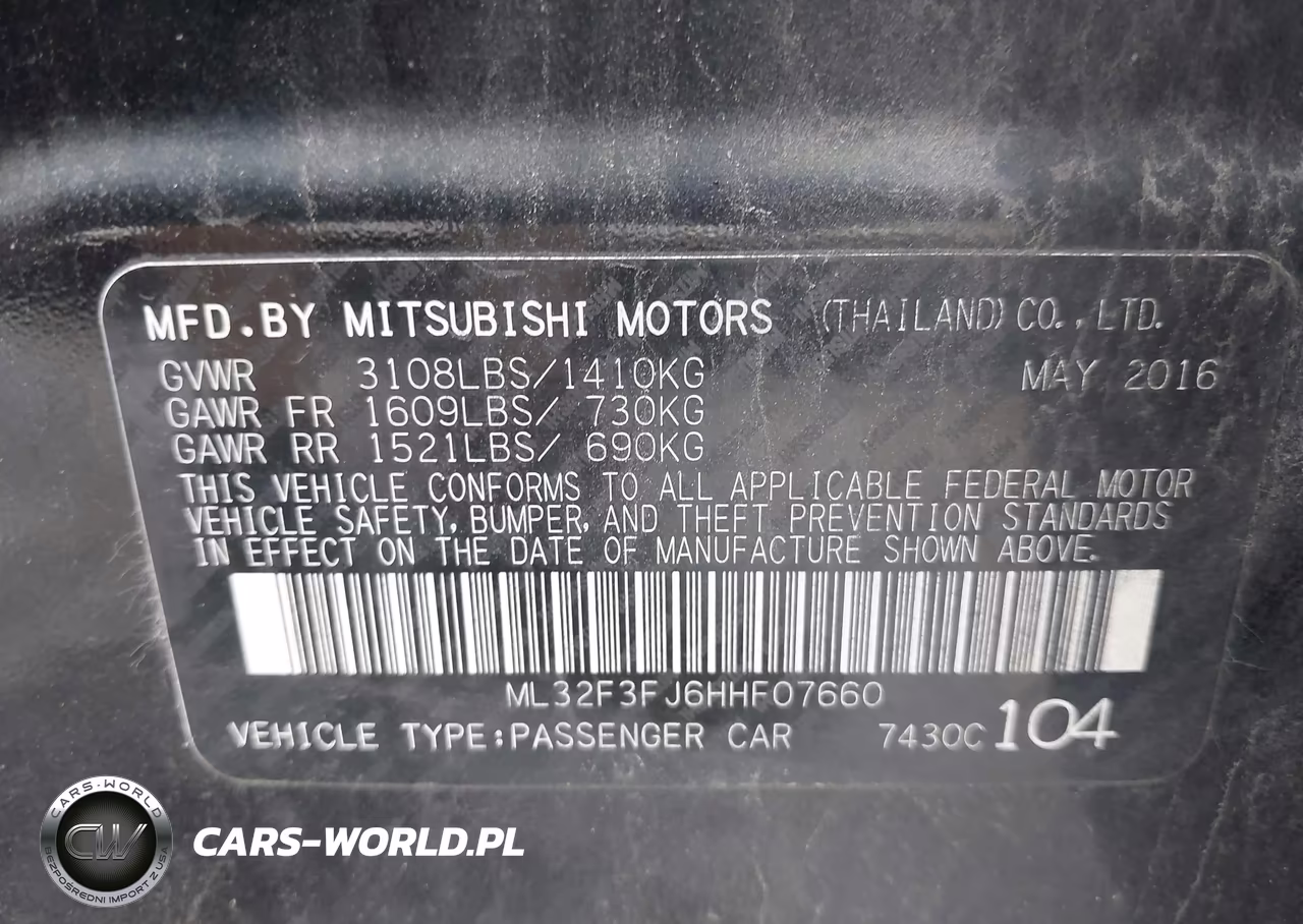 2017 Mitsubishi Mirage G4 Es VIN:ML32F3FJ6HHF07660 - 9