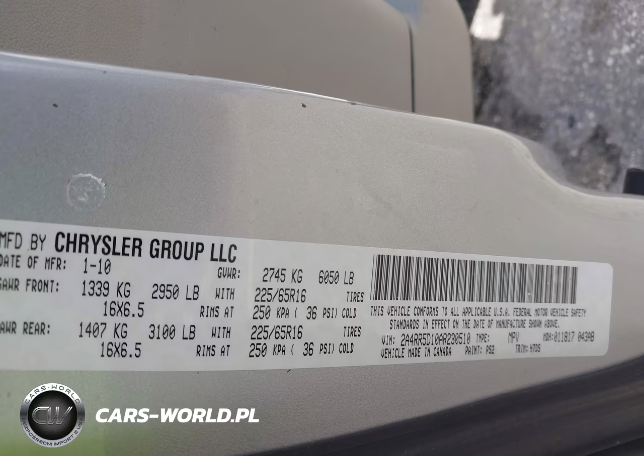 2010 Chrysler Town & Country Touring VIN:2A4RR5D10AR230510 - 9
