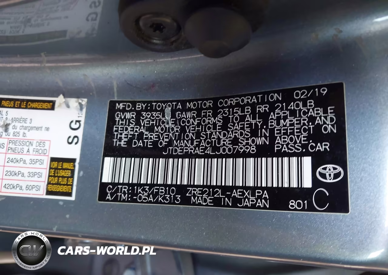 2020 Toyota Corolla Le VIN:JTDEPRAE4LJ007998 - 9