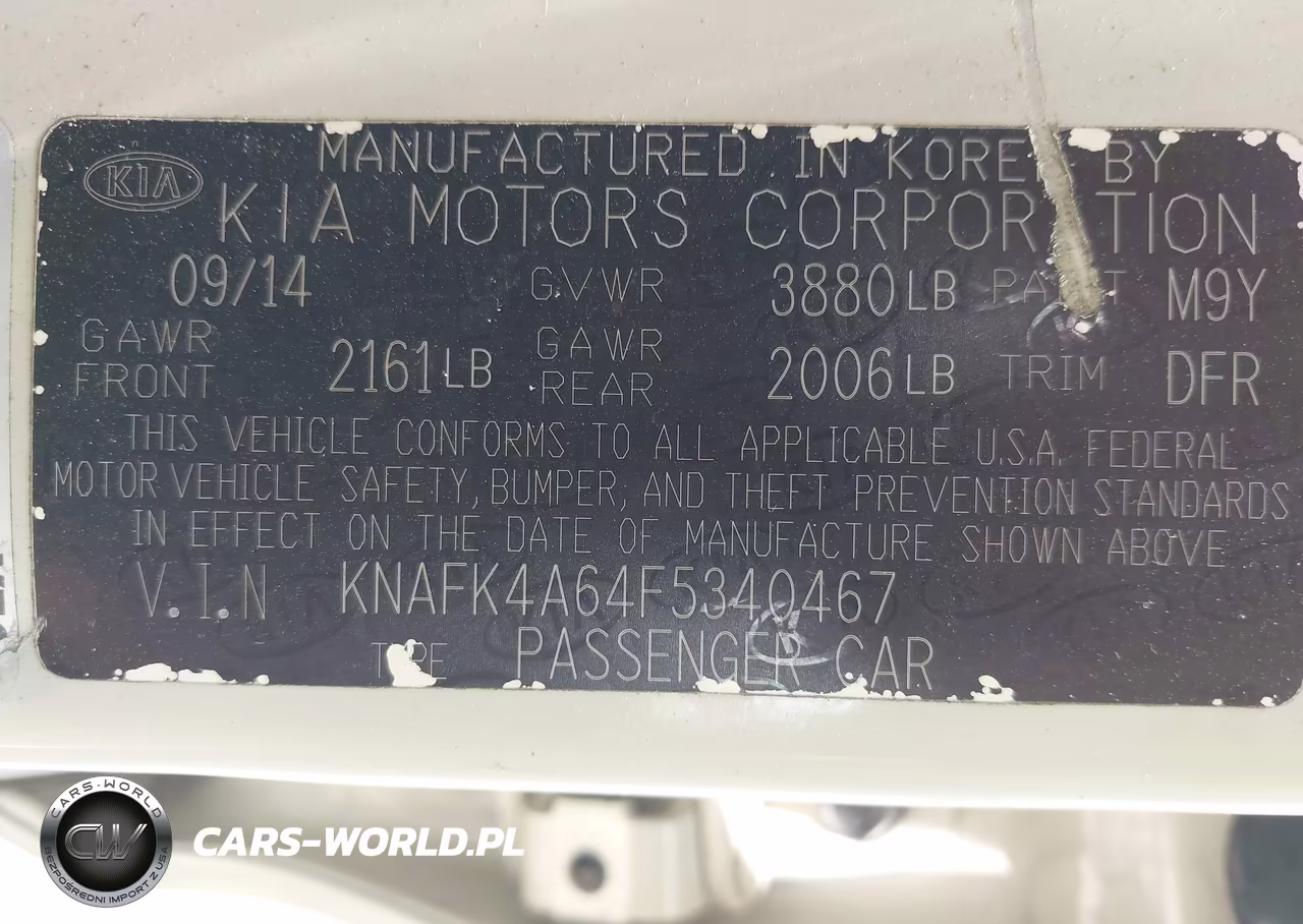 2015 Kia Forte Lx VIN:KNAFK4A64F5340467 - 9