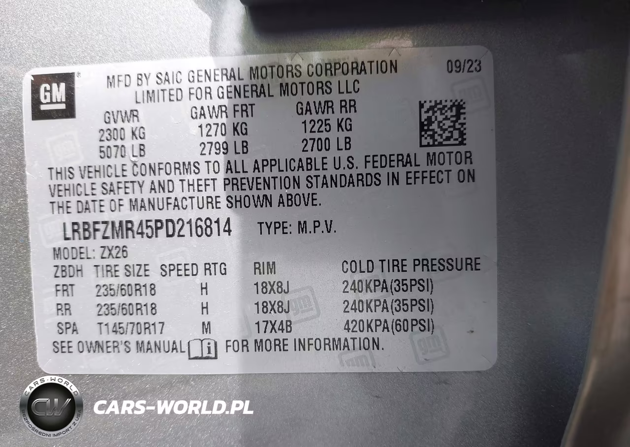 2023 Buick Envision Preferred Awd VIN:LRBFZMR45PD216814 - 9
