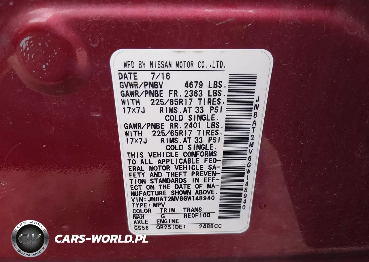 2016 Nissan Rogue S VIN:JN8AT2MV6GW148940 - 9