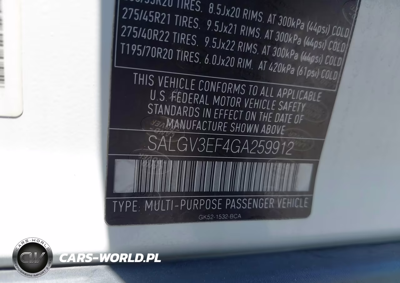 2016 Land Rover Range Rover 5.0L V8 Holland Holland-5.0L V8 Supercharged Autobiography VIN:SALGV3EF4GA259912 - 9