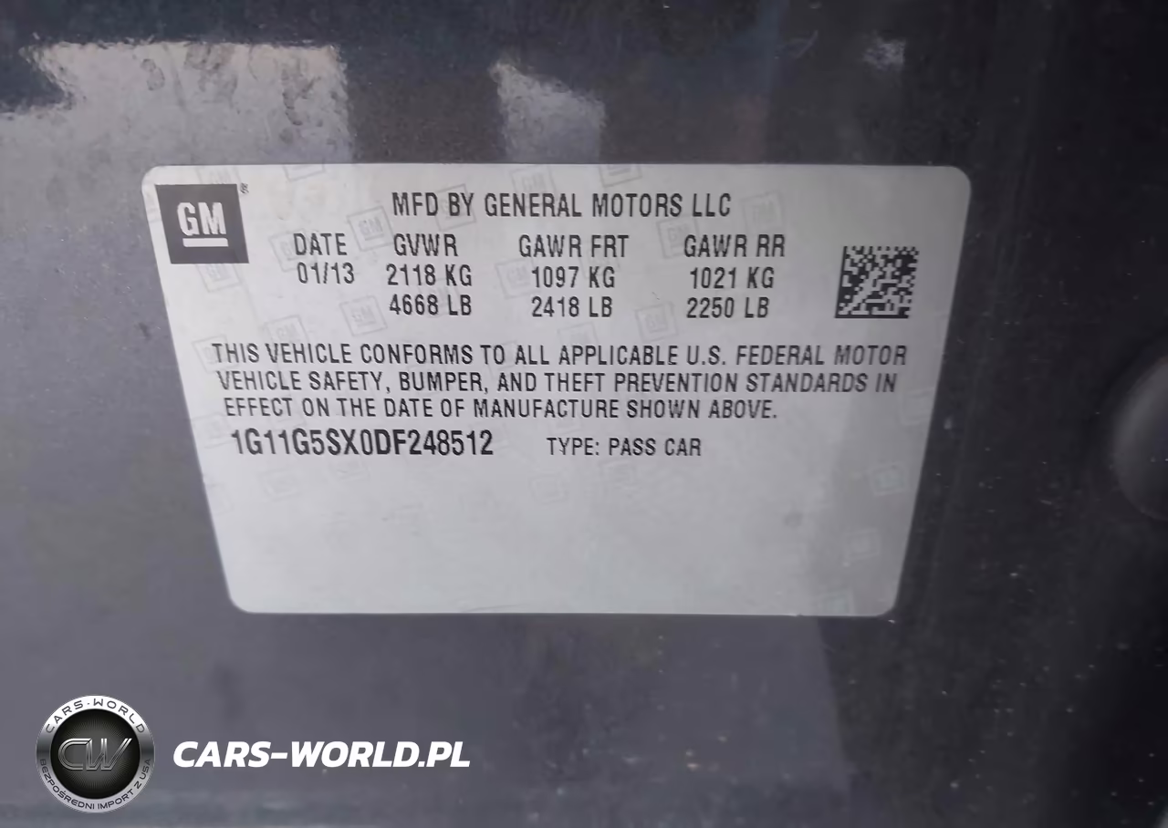 2013 Chevrolet Malibu 3Lt VIN:1G11G5SX0DF248512 - 9