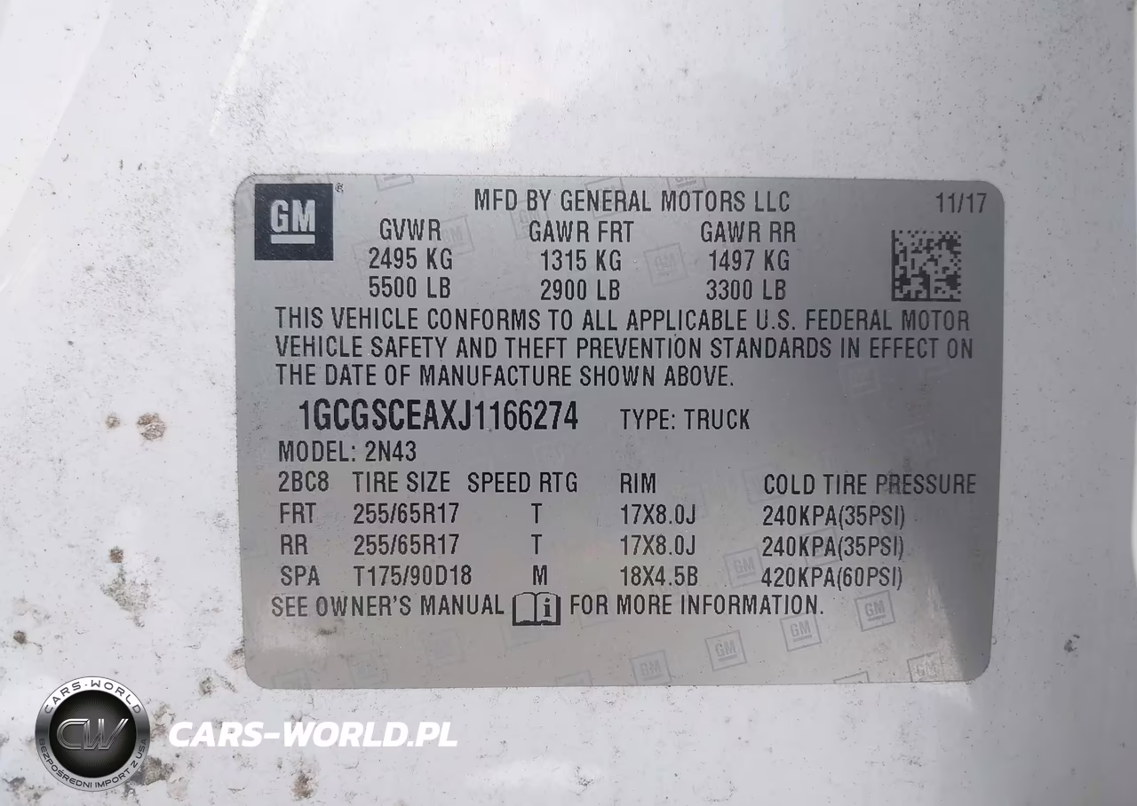 2018 Chevrolet Colorado Lt VIN:1GCGSCEAXJ1166274 - 9