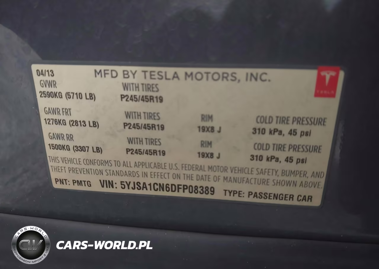 2013 Tesla Model S VIN:5YJSA1CN6DFP08389 - 9