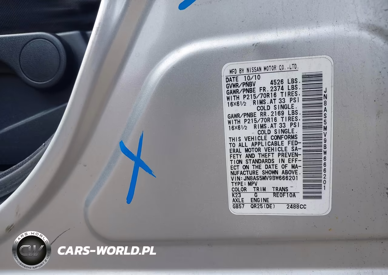 2011 Nissan Rogue S VIN:JN8AS5MV9BW666201 - 9