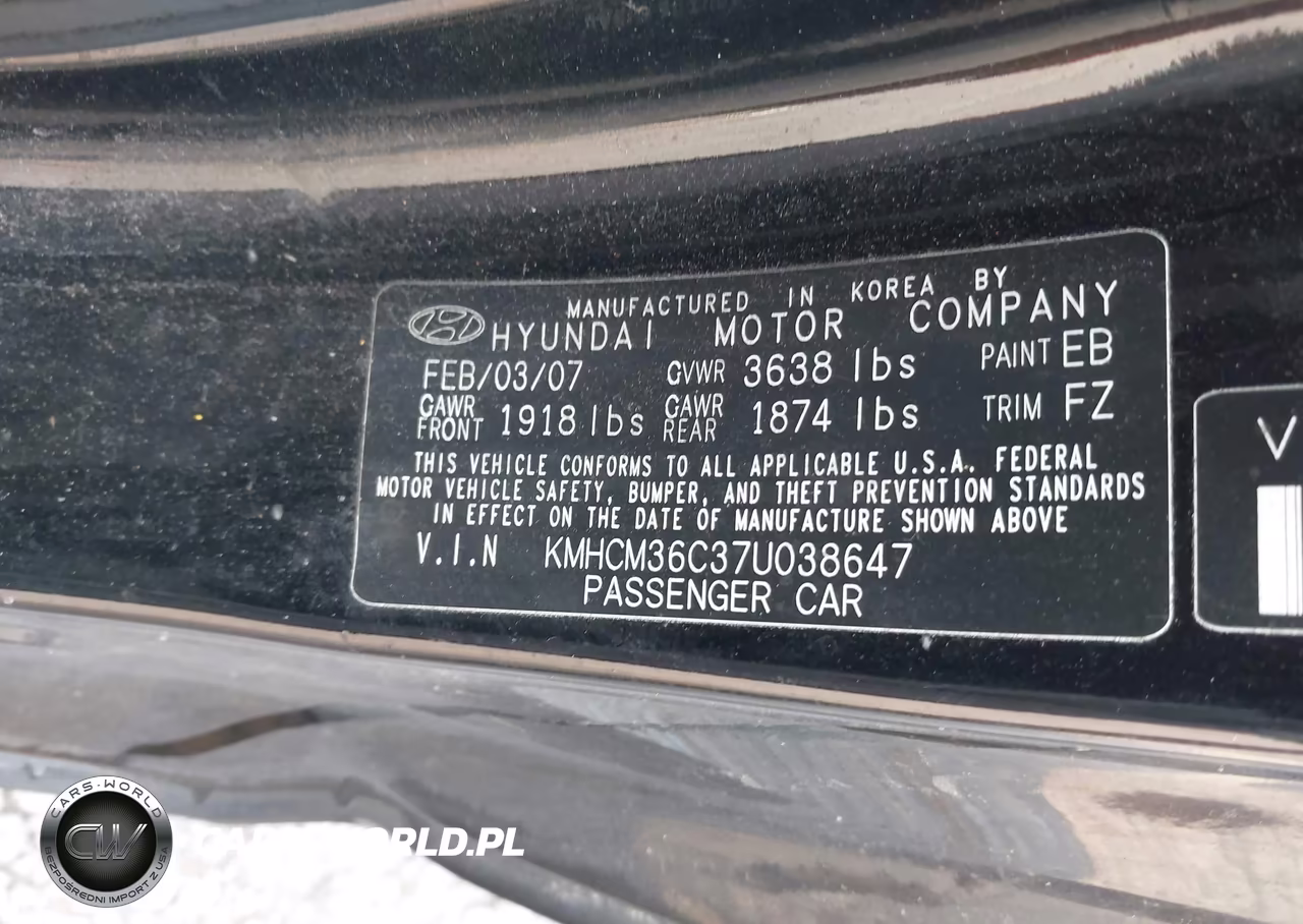 2007 Hyundai Accent Gs VIN:KMHCM36C37U038647 - 9