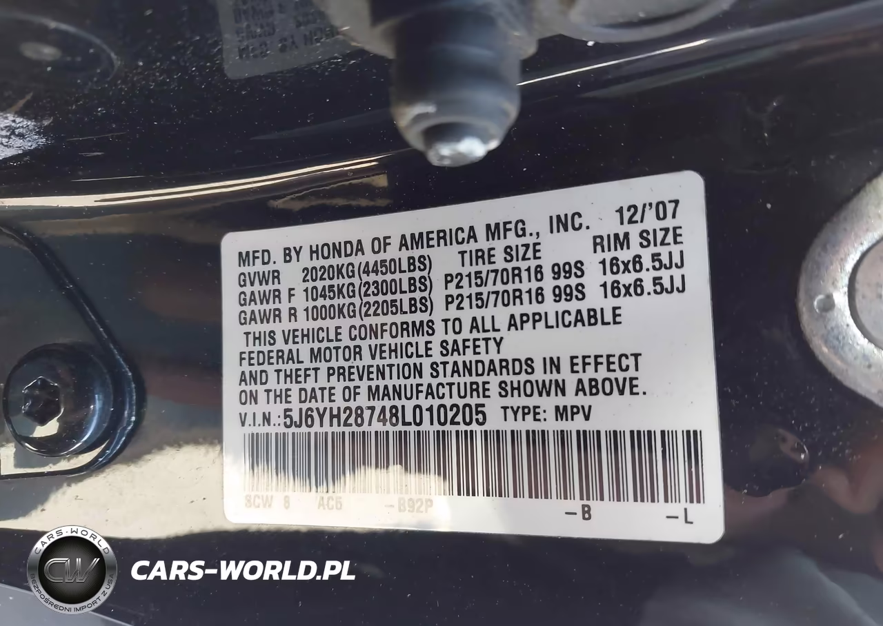 2008 Honda Element Ex VIN:5J6YH28748L010205 - 9