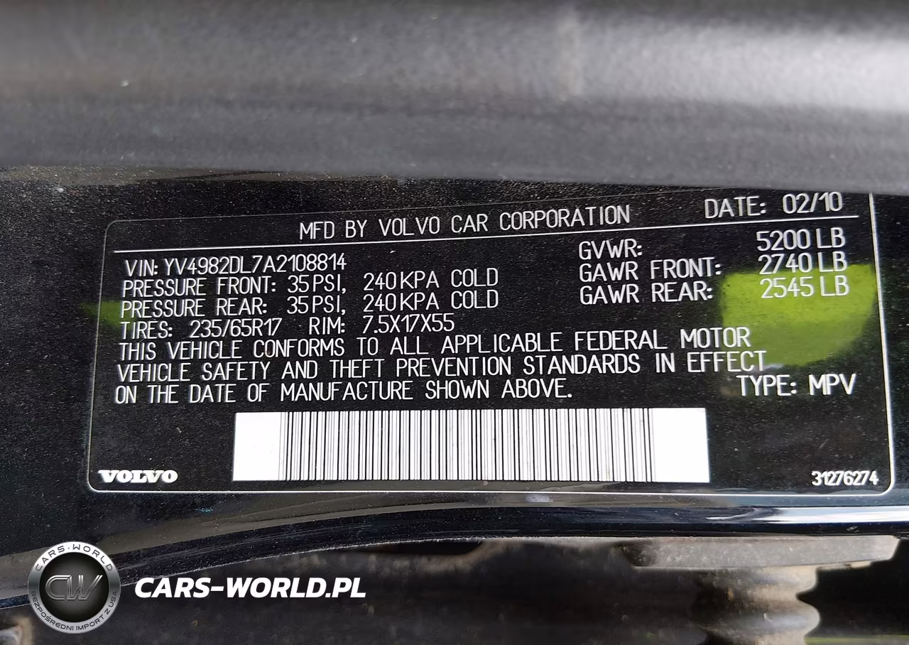 2010 Volvo Xc60 3.2 VIN:YV4982DL7A2108814 - 9
