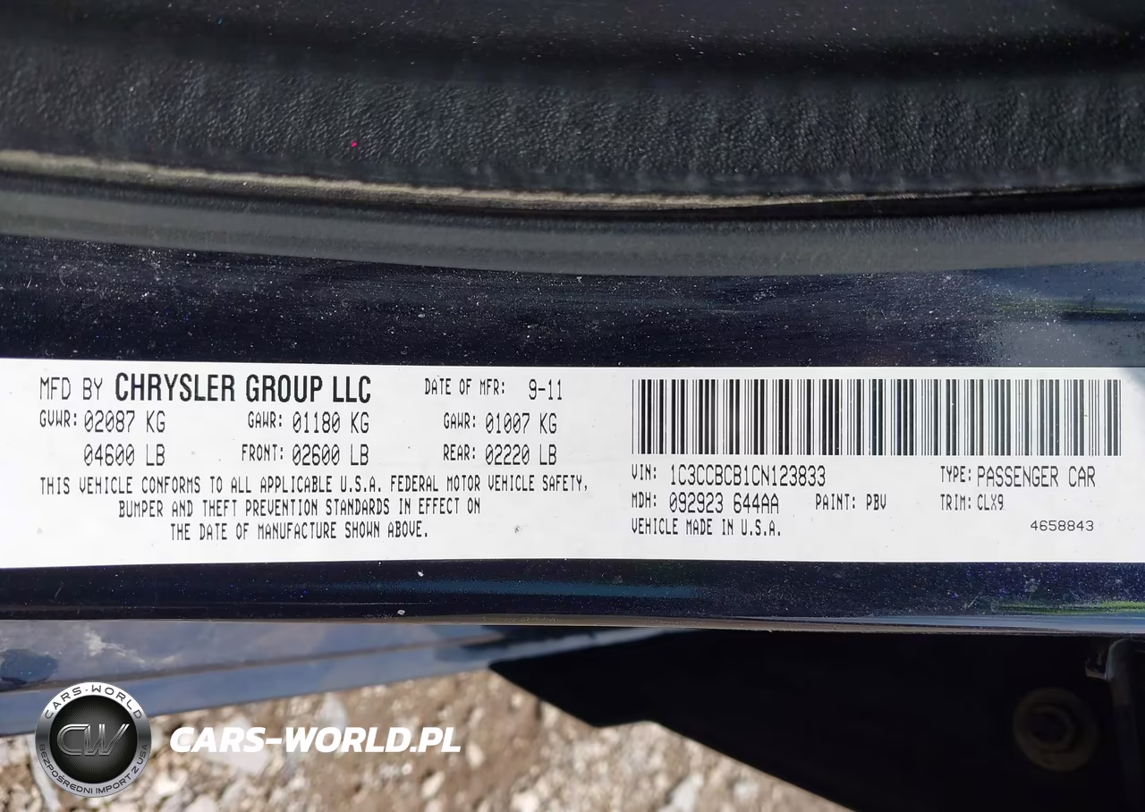 2012 Chrysler 200 Limited VIN:1C3CCBCB1CN123833 - 9