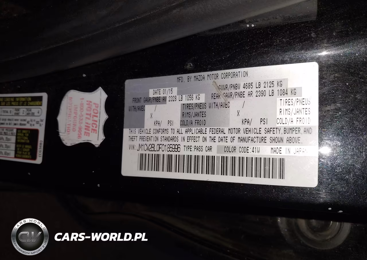 2015 Mazda Mazda5 Sport VIN:JM1CW2BL0F0185996 - 9