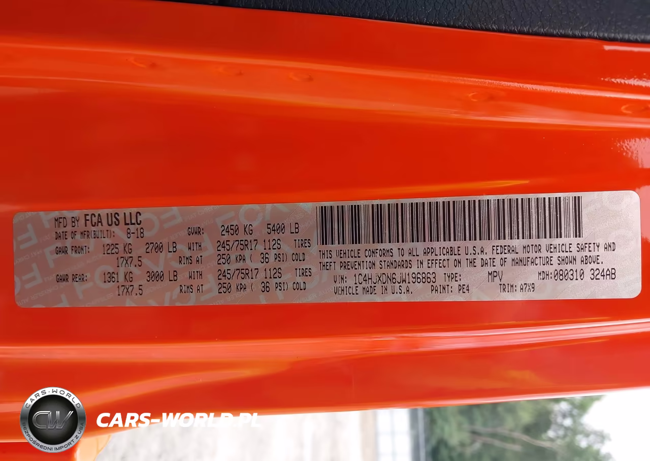 2018 Jeep Wrangler Unlimited Sport S 4X4 VIN:1C4HJXDN6JW196863 - 9
