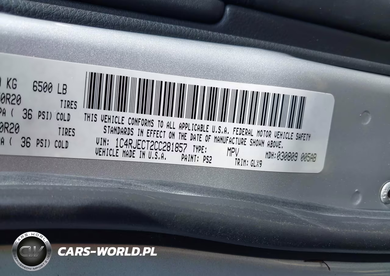 2012 Jeep Grand Cherokee Overland VIN:1C4RJECT2CC281857 - 9