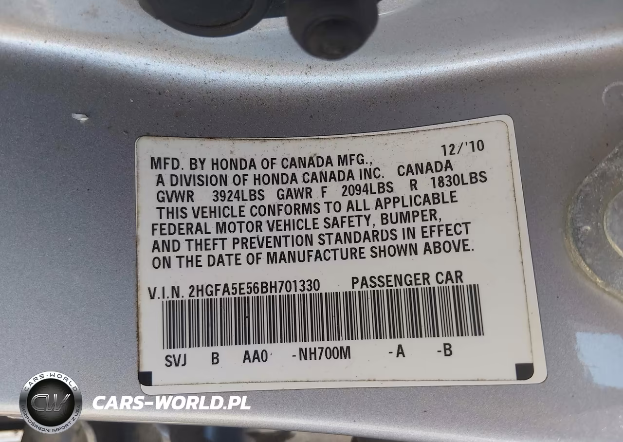 2011 Honda Civic Si VIN:2HGFA5E56BH701330 - 9