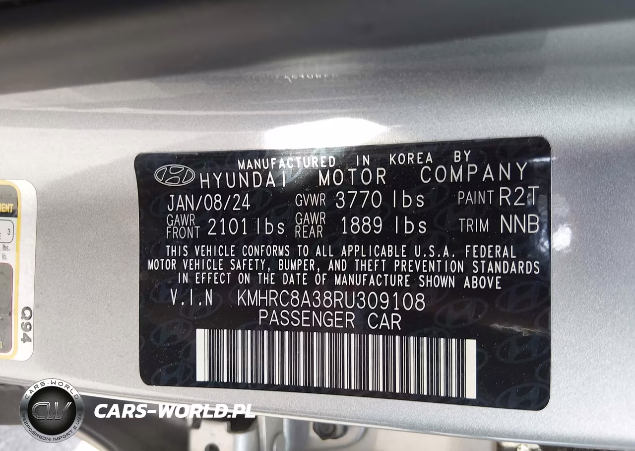 2024 Hyundai Venue Sel VIN:KMHRC8A38RU309108 - 9