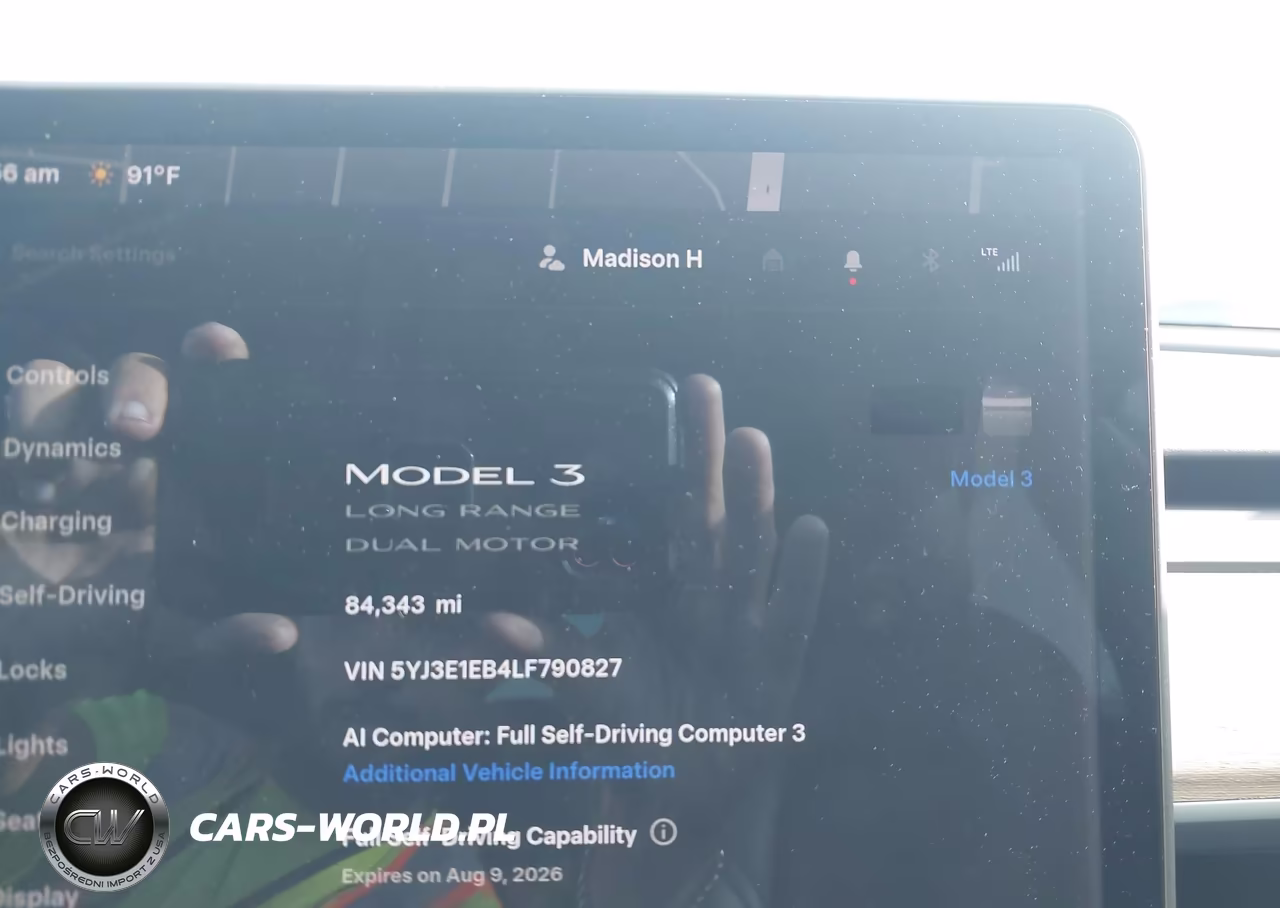 2020 Tesla Model 3 Long Range Dual Motor All-Wheel Drive VIN:5YJ3E1EB4LF790827 - 7