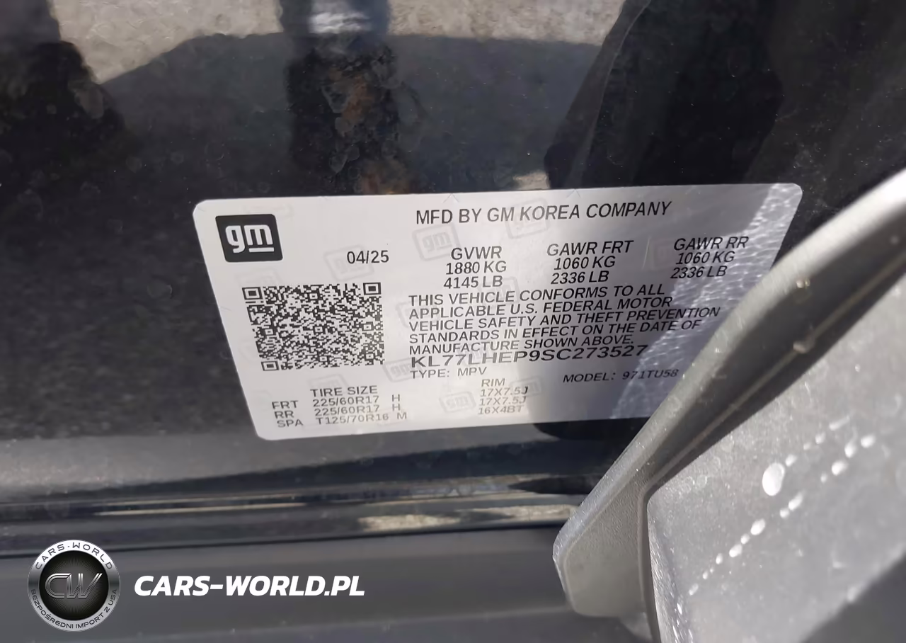 2025 Chevrolet Trax Fwd Lt VIN:KL77LHEP9SC273527 - 9