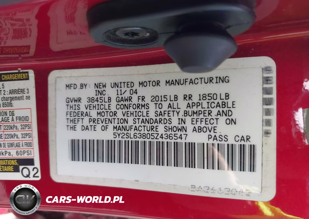 2005 Pontiac Vibe VIN:5Y2SL63805Z436547 - 9