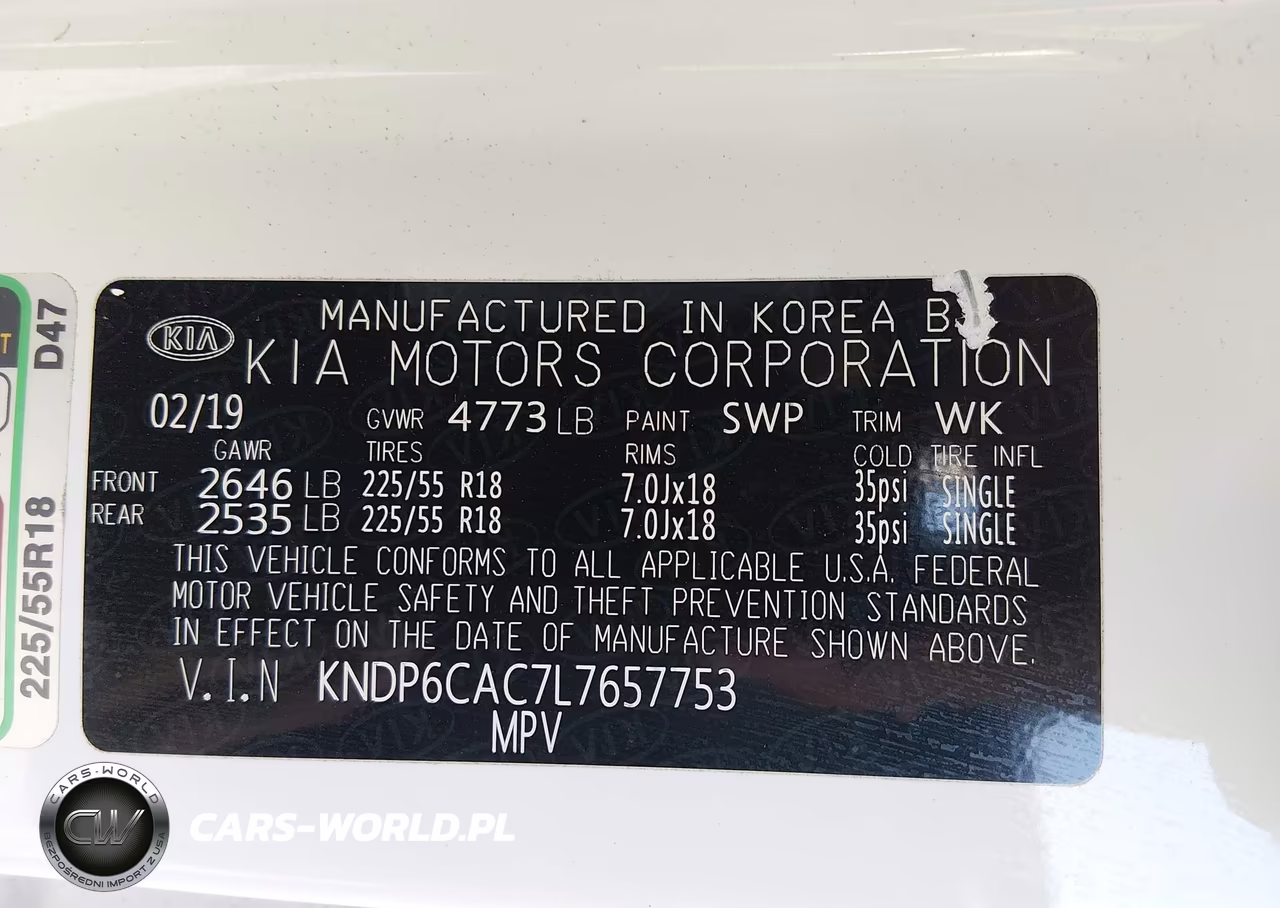 2020 Kia Sportage S VIN:KNDP6CAC7L7657753 - 9