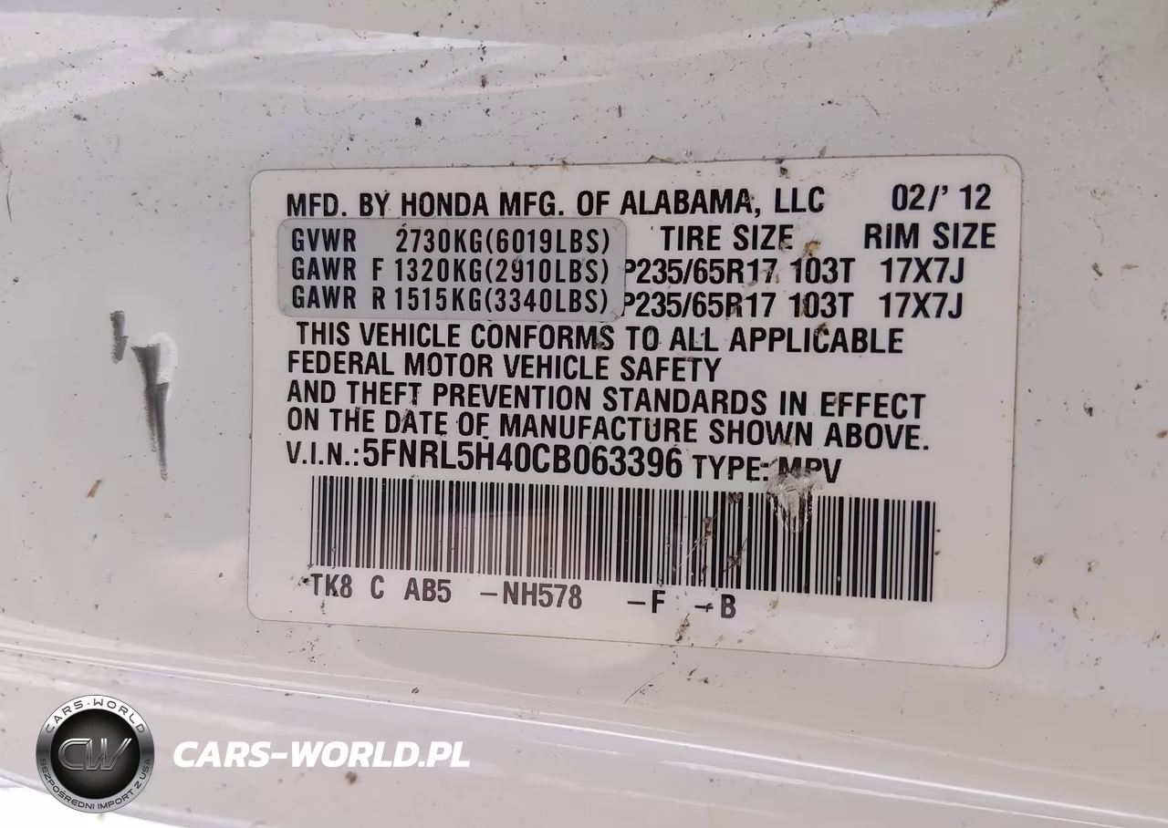2012 Honda Odyssey Ex VIN:5FNRL5H40CB063396 - 9