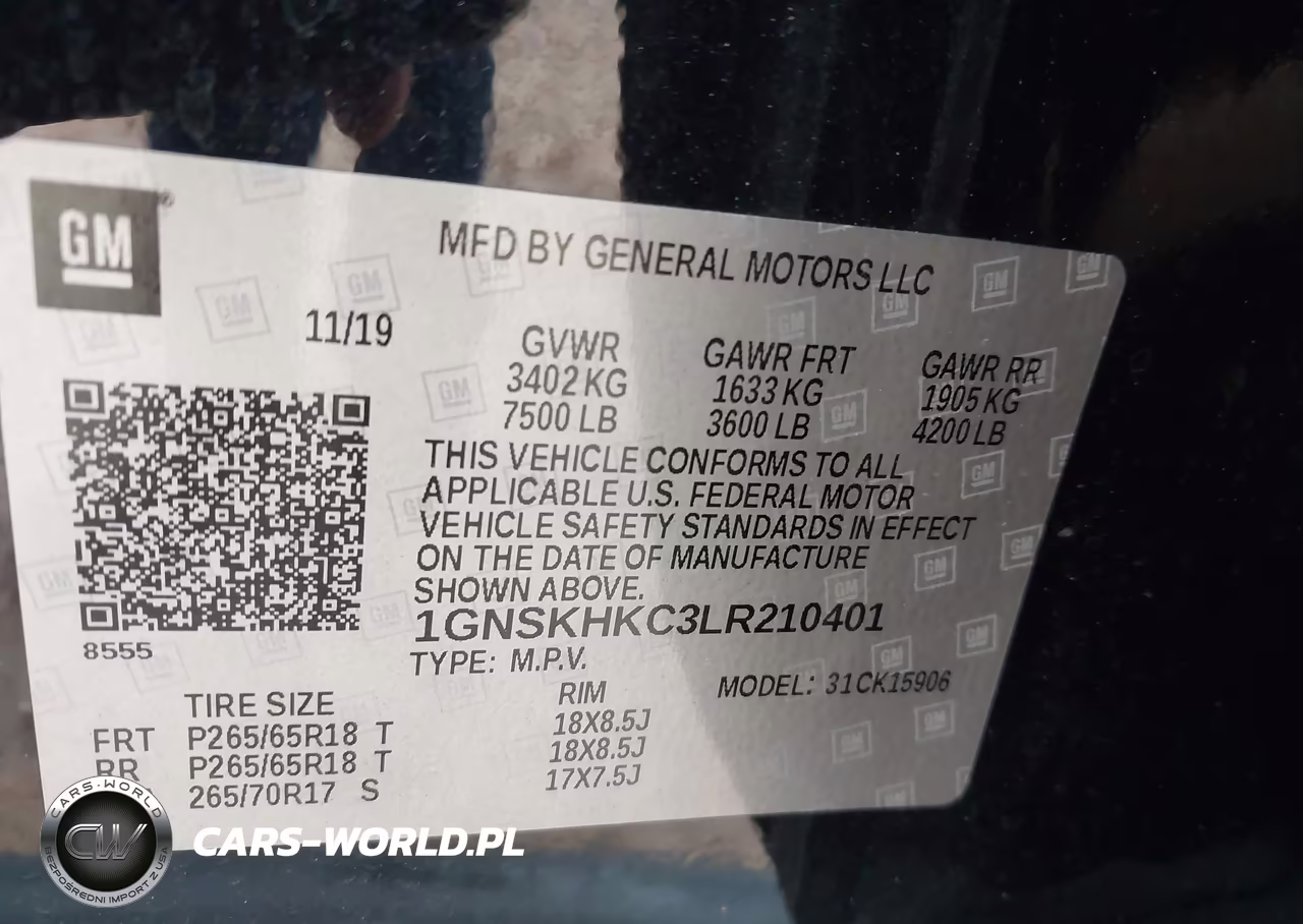 2020 Chevrolet Suburban 4Wd Lt VIN:1GNSKHKC3LR210401 - 9
