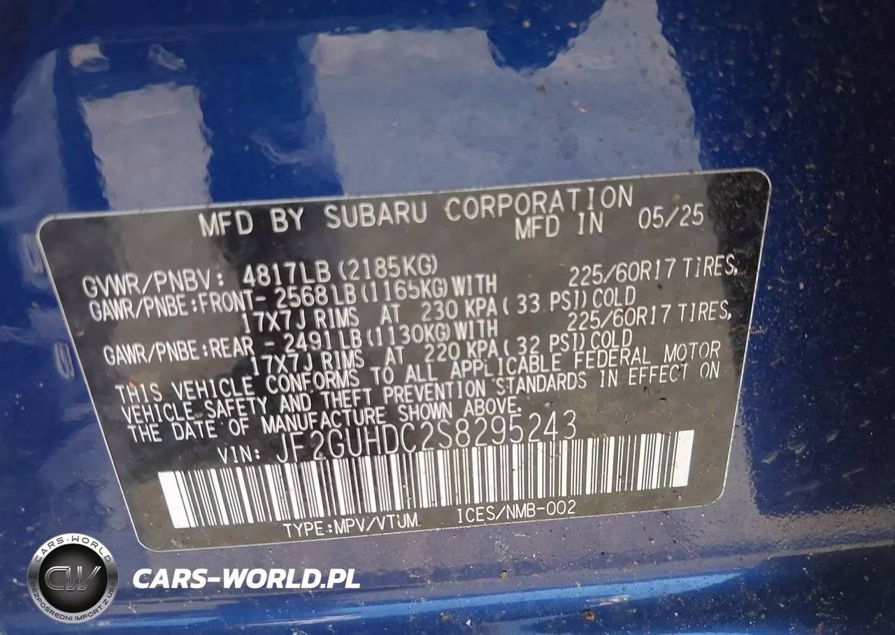 2025 Subaru Crosstrek Premium VIN:JF2GUHDC2S8295243 - 9