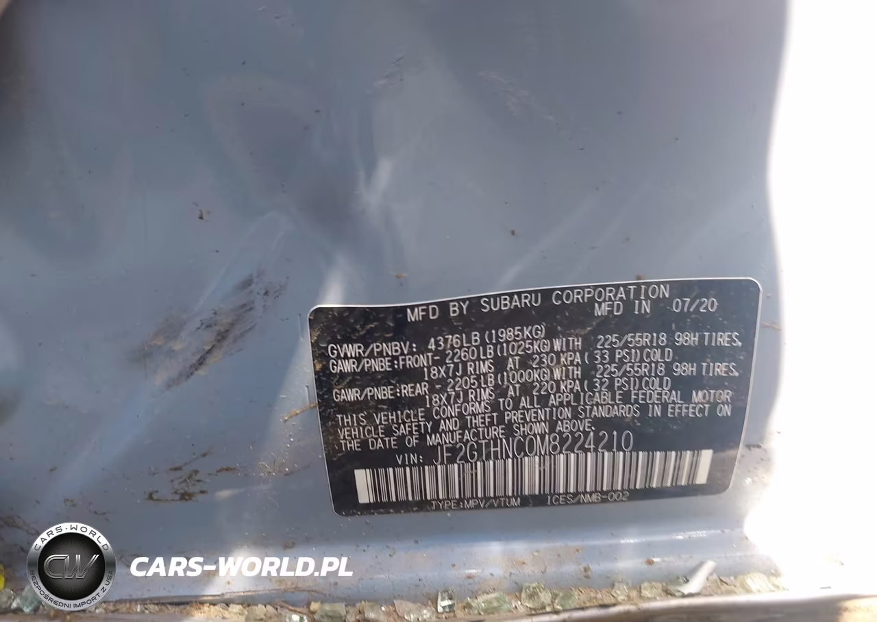 2021 Subaru Crosstrek Limited VIN:JF2GTHNC0M8224210 - 9