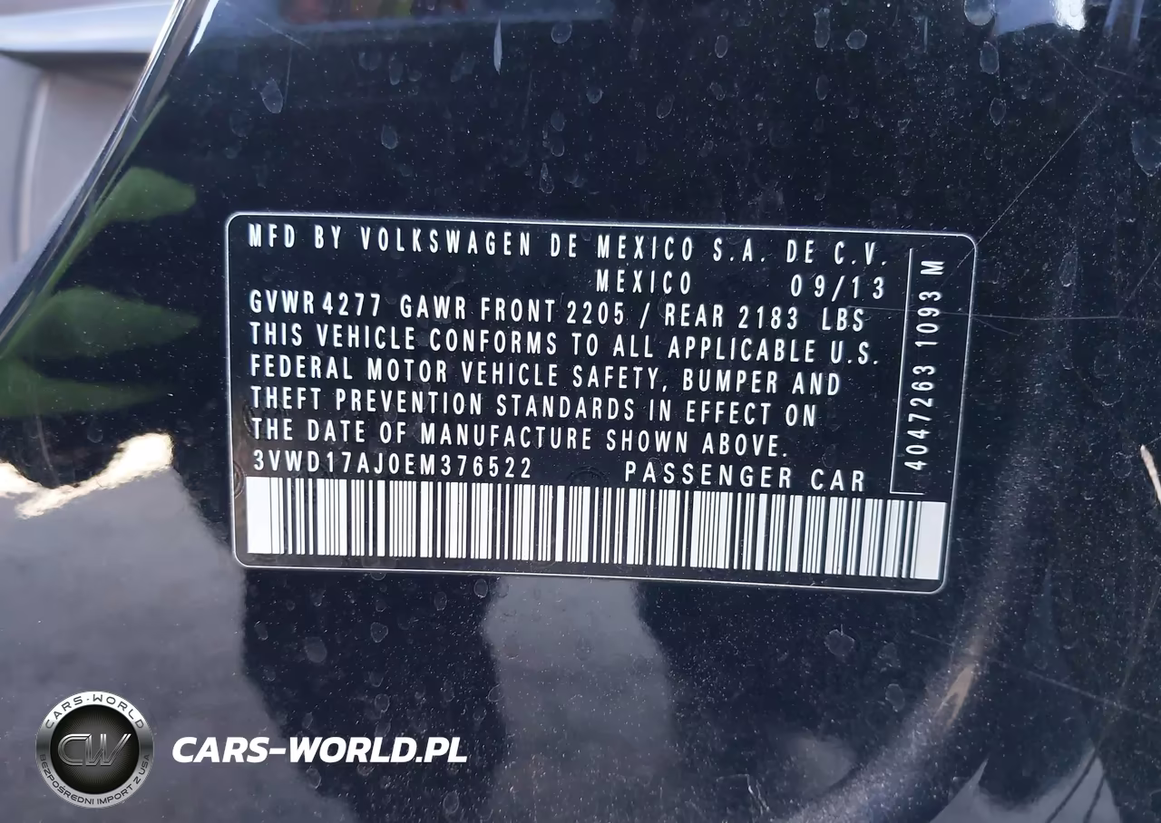 2014 Volkswagen Jetta 1.8T Se VIN:3VWD17AJ0EM376522 - 9