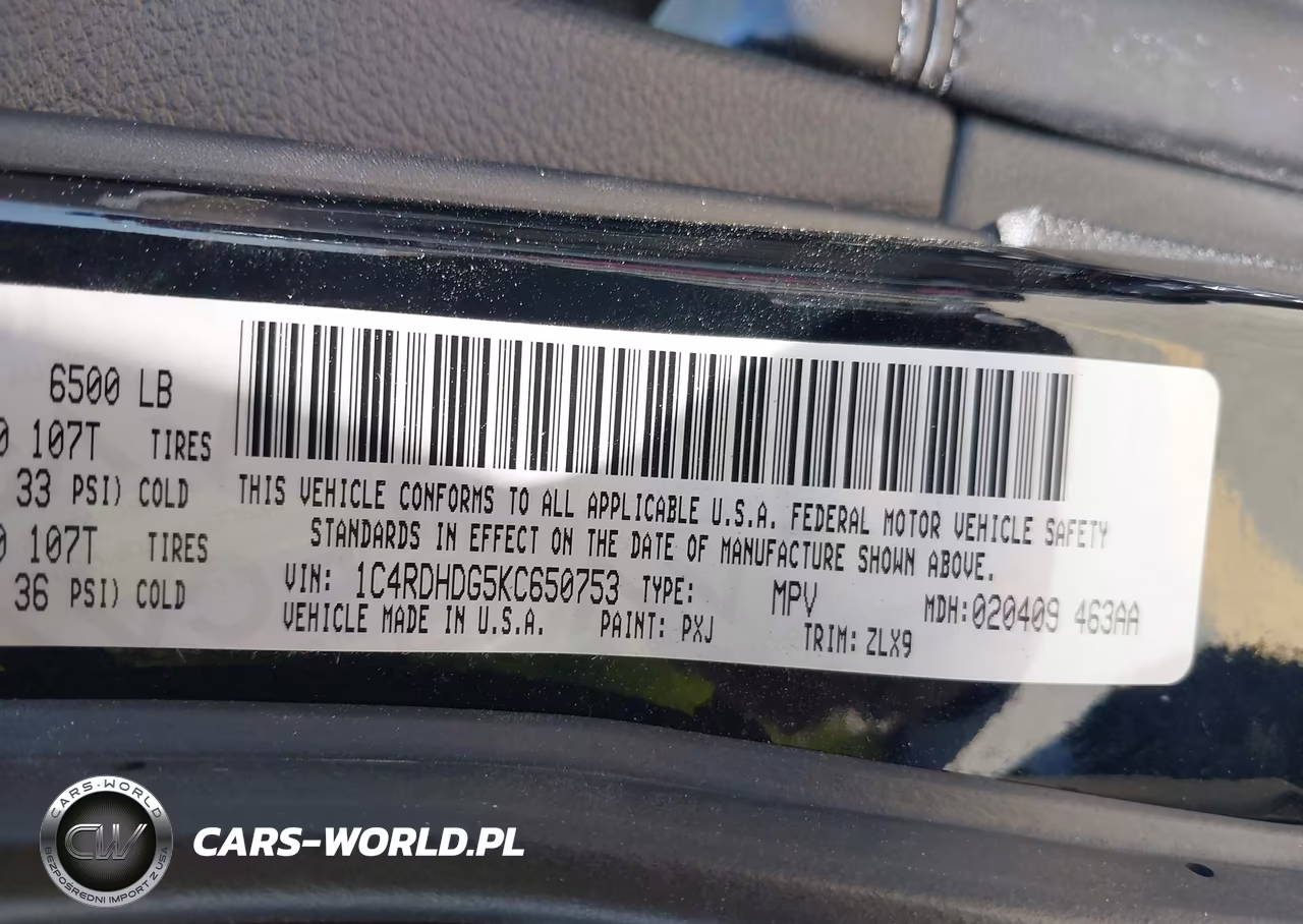 2019 Dodge Durango Gt Plus Rwd VIN:1C4RDHDG5KC650753 - 9